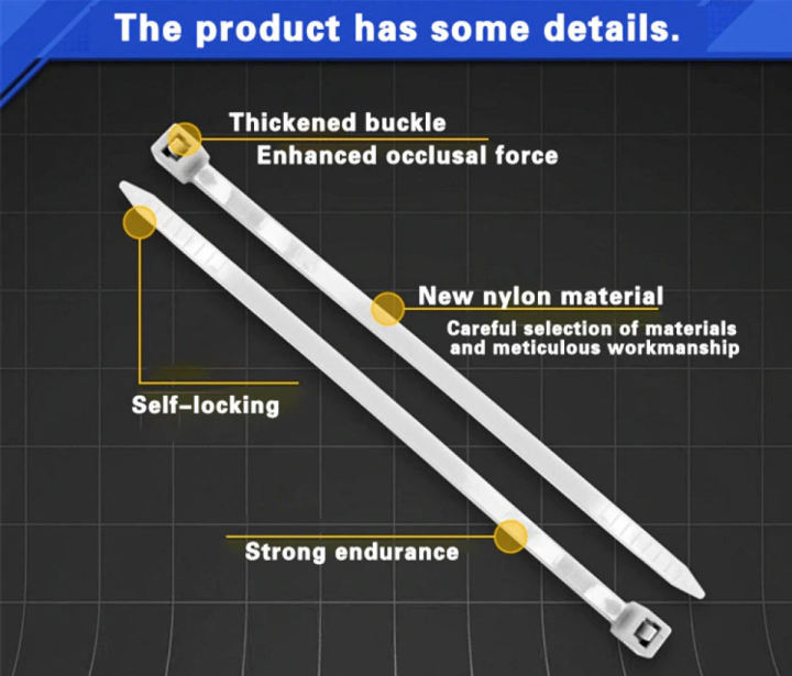 Pack%20of%20100%20Multipurpose%20Cable%20Tie%20Clip%206%20inch%20-%20Image%207