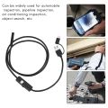 3-In-1 Industrial Endoscope Borescope Inspection Camera Built-in 6 LEDs IP67 Waterproof USB Type-C Endoscope for Android Smartphones/PC(1M 7Mm). 