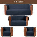 Ultrasonic Quilted Sofa Cover Set Navy. 
