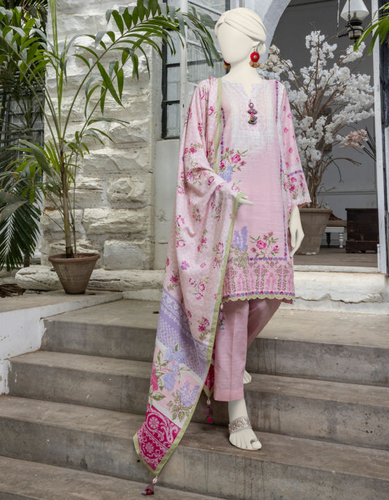 Junaid Jamshed Women  Unstitched 3 Piece-JJLS-S-JPWU-24-042 FB/CROSS STITCH-4