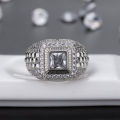 Mens Hip Hop Ring Iced Solitaire Personalised Turkish Jewelry Dropshipping CZ Punky Rappers Ring Star CLASSIC Alloy Zircon. 