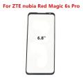 Front Glass For ZTE Nubia Red Magic 9 Pro Plus 8 6 6R 6S Pro 7 Pro Play Touch Screen LCD Display Out Panel Repair Parts + OCA. 