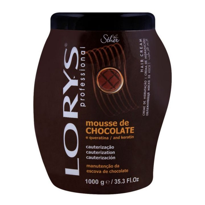 Lorys Professional Mousse De Chocolate And Keratin Hair Cream 1000g
