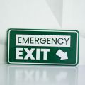 Customized Emergency Exit Sign for Office or Buildings Pathways. 