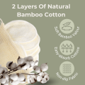 (Pack of 5) Reusable Bamboo Cotton Pads for makeup removal and exfoliation. 