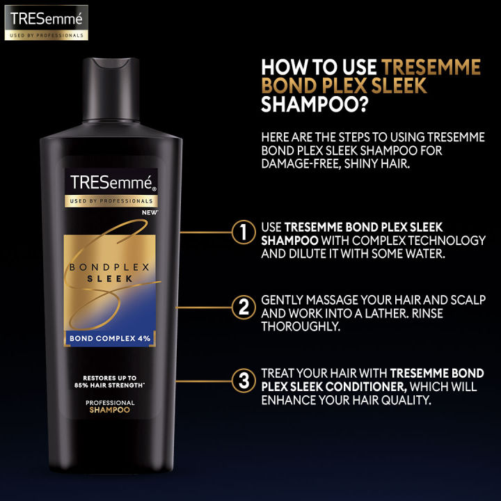 Tresemme%20Bondplex%20Sleek%20And%20Repair%20Shampoo%20170ML%20-%20Image%204