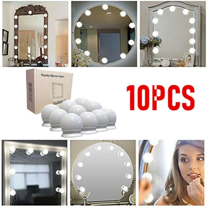 M.sale Hollywood Style LED Vanity Mirror Lights Kit With 10 Dimmable Light Bulbs