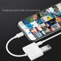 ARMICO 3 in 1 USB Camera Adapter USB 3.0 OTG Cable adapter with USB Power Interface Data Sync Charge Cable No App Required Lightning to USB Female Adapter Compatible for iPhone/iPad Supports Flash Drive,Card Reader, MIDI Interface. 