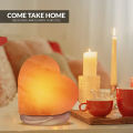 Himalayan Glow Salt Lamp, Himalayan Pink Salt Night Light Lamp Heart Shape - 3-5 Lbs. 