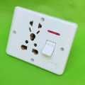 UNIVERSAL 3 Pin Power Plug Socket Wall Socket Plate - 500 Volts / 40 Amp High Quality Specially for AC, Water Pump. 