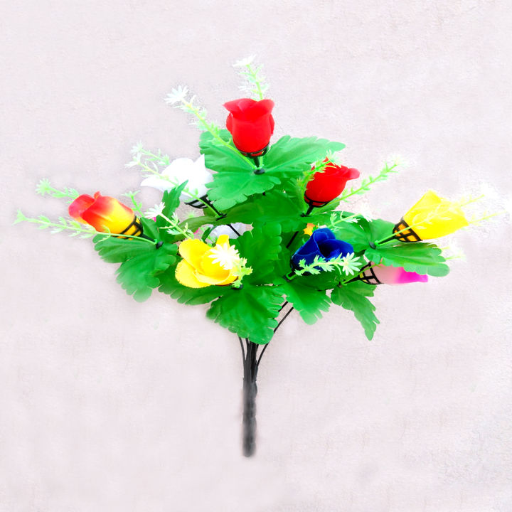Pack%20of%202%20Artificial%20Multicolor%20Rose%20Kali%20Flowers%20Bunch-12%20Multicolor%20Rose%20Kali%20Head%20Artificial%20Flowers%20-%20Image%202