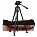 5 Feet Black Professional Tripod Stand Aluminum Alloy Foldable Portable Photography Tripod for Mobile Phone and Camera. 