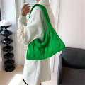 Fashion Quilted Shoulder Bags for Women Handbag Lattice Embroidery Line Shoulder Bag Luxury Tote Bag Ruched Handbags. 