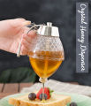 High Quality 200ML Honey Juice Syrup Dispenser Practical Acrylic Pot Jar 1 Cup Acrylic/Plastic Bee Hive with Trigger Cup a.one traders. 