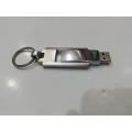 Metal USB with key ring. 