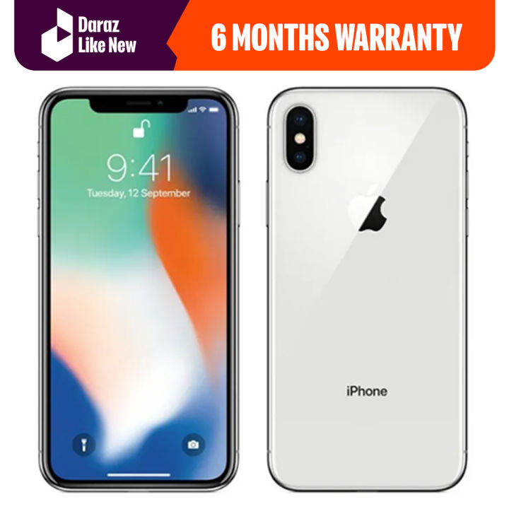 Like New Apple outlet iPhone X 64 GB White Fully Unlocked Phone Bundle