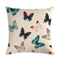 1pcs Butterfly Pattern Cotton Linen Throw Pillow Cushion Cover Car Home Sofa Bed Decorative Pillowcase Funda Cojin Pillows 40652. 