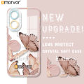 AMORVOR for OPPO A17 A17K Back Cover Cartoon Butterfly Crystal Phone Cover Camera Protection Transparent TPU Soft Case. 