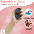 Reusable Makeup Remover Pads Cleaning puff  Double-Side Sponge puff Washable Make Up Removing Microfiber pads Exfoliator. 