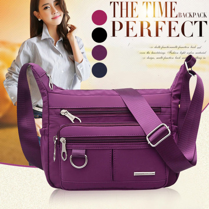【Ethan Karen】New Shoulder Bag Anti-Crossbody Bag Oxford Cloth Nylon Women's Bag
