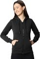 Winter Pull Over Plain Black Zipper Hoodie Front Pocket Black Zipper Upper For Women. 