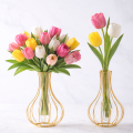 Gold Decor Vase,Flower Vase Glass Test Tube. 