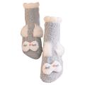【ETOP】Winter Cartoon Warm Sleep Socks Towel Socks Floor Socks Coral Velvet Thickening. 