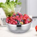 Stainless Steel Colander, Micro-Perforated Metal Colander with Handle, 28.5 cm Colander Strainer for Food Fruit Vegetable Pasta - Dishwasher Safe. 