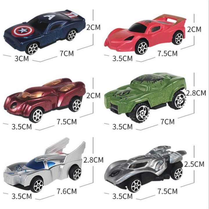 6pcs/set McQueen Car Cake Topper Child Baby Boy Birthday Party Scene Obstacle Birthday Cake Topper Decoration Set Car Racing Car Sports Car Decoration