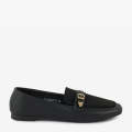 ECS Dual Buckle Flat Loafers For Women. 
