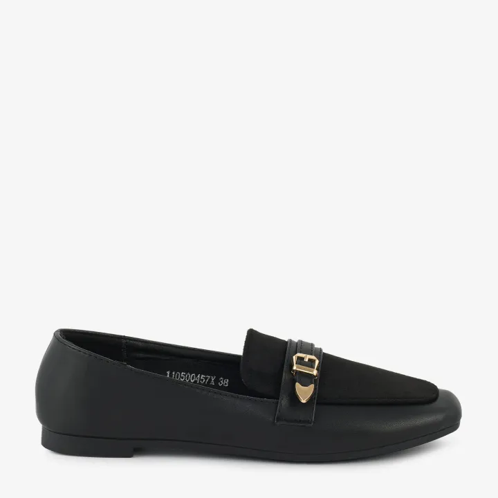 ECS%20Dual%20Buckle%20Flat%20Loafers%20For%20Women%20-%20Image%203