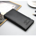 Stylish slim long PU leather wallet for men - Mobile wallet for men. 