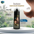 LUVVEL LIGHT BROWN Hair Darkening Shampoo 200ml - Light Brown - For Men & Women - Faster & Long Lasting. 