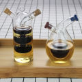 Double Layer Sauce Oil Bottle 2 In 1 Vinegar Glass Bottle Seasoning Bottles Jars Podazz. 