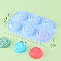 Rectangle Soap mold Functional Baking tool 6-cavity Baking mould tray Soap making mold Flexible silicone Silicone mold for Soap. 