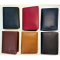 Slim Black Card Holder & Wallet 06 Pockets Bi-Fold (4x3 Inches) Size Book Style for Men  Pocket Friendly Plain Purse for Cash & Cards Original Cow Leather for Boys, Women Unisex, Money Clip Fashion Wallet (Black, Brown, Coffee, Blue, Red, Camel). 