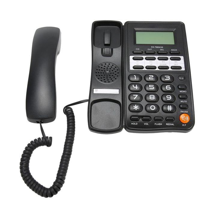 30 Days Warranty PTCL Loud Speaker Telephone Set Landline Caller ID Display Desktop Home Hotel Wired Office Landline Telephone Phone LCD Display Screen Redial Flash and Pre Dialing Function Wall Mountable Black Or White