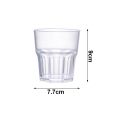 220ML Vintage Design Water Glass / Milk Glass / Juice Tumbler / Plastic Drink Cup / Party Beverage Glass / Reusable Drinking Glassware / Durable Plastic Tumbler for Beverages. 
