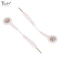 2PCS Electrode Lead Wire Connecting Cables Plug 2.0mm Snap 3.5mm Male connector cable Use For Tens/EMS Massage Machine Device. 