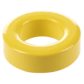 QUANBU 10 Pcs 33mm x 19mm x 11mm Yellow White Iron Core Ferrite Rings Toroid. 