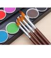 BN-8004 13 pcs long round handle pointed shape artistic acrylic painting brush set. 