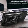 Lereach For TCL 30 XE 5G Mobile Phone Case Camera Thick Armor TPU+PC Hard Ring Car Ring Bracket Shockproof Back Cover. 