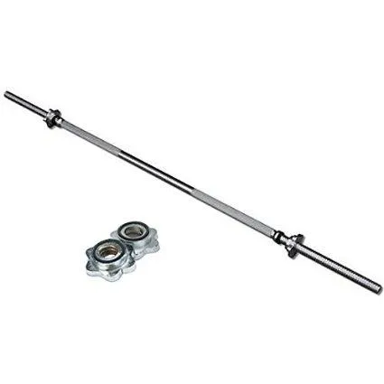 3ft%204ft%205ft%206ft%20Solid%20Iron%20Rod%20Body%20Building%20Dumbbell%20Rod%20Dumbel%20Weight%20Plates%20Bench%20Press%20Rod%20+%20Locks%20-%20Image%202