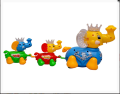 Clever Elephant Family Train Set Battery Operated Toy. 