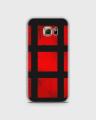 S6 Edge Case Cover Hybrid Soft- Samsung  Red Box Print - 1cover2464. 