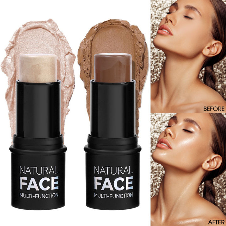 Face Makeup Bronzer Stick Cream Rouge Tint Blush Stick Concealer Makeup Cosmetic Highlighter Bronzer Pen Women Face Illuminator