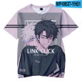 2022 3D link click anime tshirt crewneck short sleeve women men T-shirt free shipping Harajuku streetwear casual style clothes. 