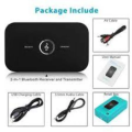 2 in 1 Wireless B6 5.0 Adapter Bluetooth Transmitter Receiver APTX 3.5mm AUX Adapter Player For TV Smartphone PC ,MP3 Laptop. 