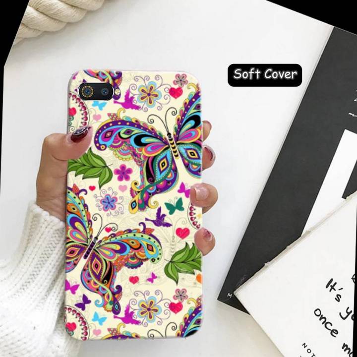 Realme_C2 Mobile Cover - Butterfly Soft Case Cover for Realme_C2