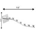 Multi functional Wall Mount Iron Rod With 7 Balls In Chrome, Space Saver Hanger For Clothes, Home And Wardrobe Accessories. 